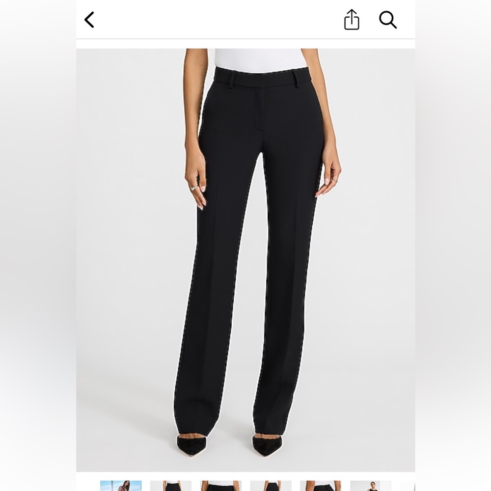 Express Editor Mid Rise Relaxed Trouser NWT - Picture 3 of 9